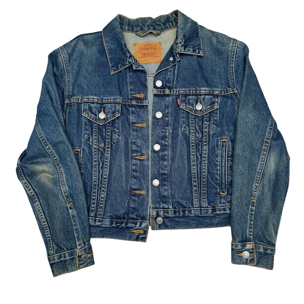 Vintage Levi's 77715-4837 Denim Trucker Jacket Women's Size S Type 3 Y2K 90s